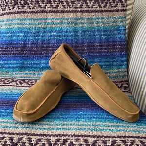 Mens SISLEY Tan Suede Loafers